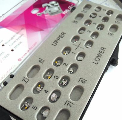 Mini/Standard 0.022''/0.018'' MIM Technology Orthodontic Metal Brackets with Mesh Base
