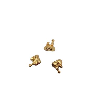 0.022/0.018 Slot Size DTC Orthodontic Dental Golden Coated Brackets Brace Ortho Fabric