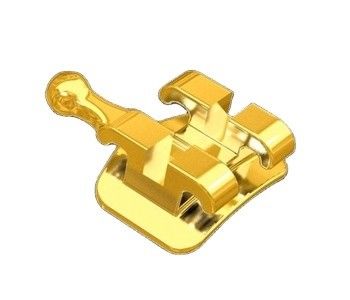 0.022/0.018 Slot Size DTC Orthodontic Dental Golden Coated Brackets Brace Ortho Fabric