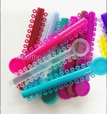 ISO Standard Colorful Elastics Ligature Rings for Comfortable Orthodontic Treatment