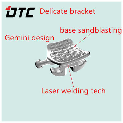 DTC Brackets Orthodontics Steel 80 Mesh Base Sandblasted Braces with Long Shelf Life