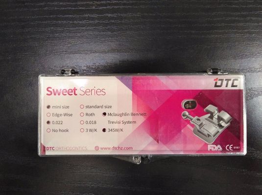 Mini/Standard 0.022''/0.018'' MIM Technology Orthodontic Metal Brackets with Mesh Base