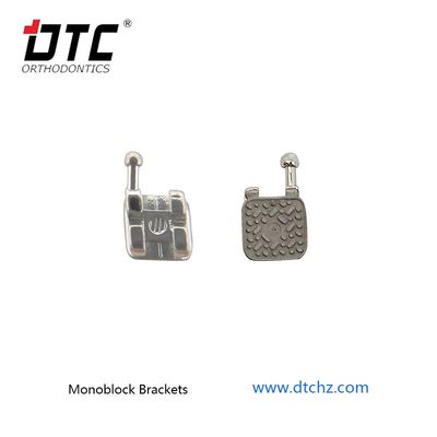 DTC Mim Monoblock Orthodontic Laser Dental Bracket MBT Roth Metal Brace with 3W/Hook