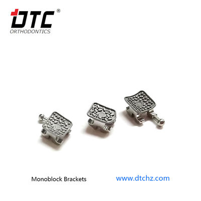 DTC Mim Monoblock Orthodontic Laser Dental Bracket MBT Roth Metal Brace with 3W/Hook