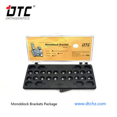 DTC Mim Monoblock Orthodontic Laser Dental Bracket MBT Roth Metal Brace with 3W/Hook