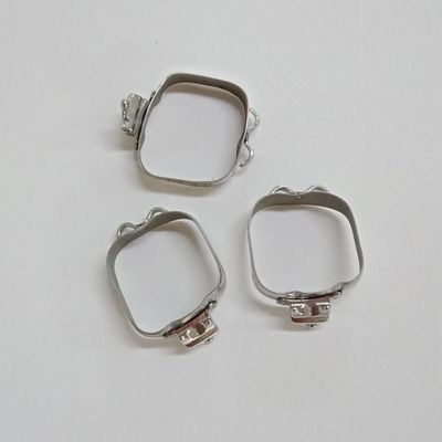 Steel Rough Molar Band with Single Buccal Tube ISO Standard and Easy Installation