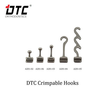 0.018'/0.022' DTC Orthodontic Dental Stainless Steel Crimpable Hook Short Long or Spiral Hooks