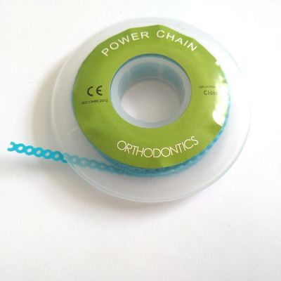 Short Orthodontic Elastic Power Chain for Quick and Convenient Braces Adjustment