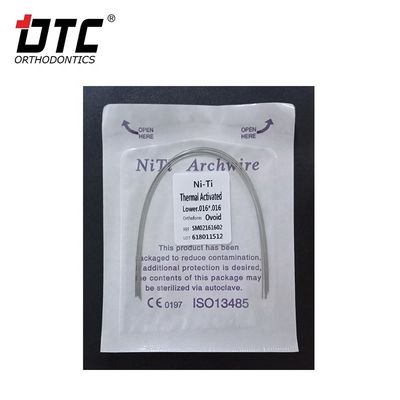 Orthodontic Correction with DTC Round NiTi Oval Square Arch Wire and CE Certification
