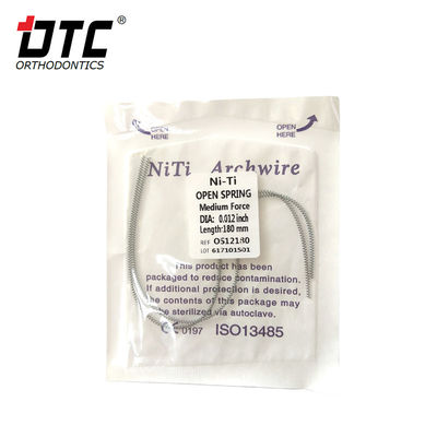 Shelf Life 3 Years Dental Orthodontic Open Coil Springs with 0.010&quot; / 0.012&quot; Diameter