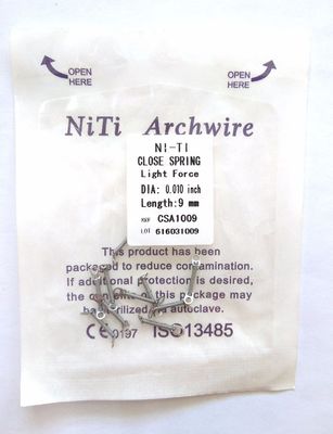 Shelf Life 3 Years Dental Orthodontic Open Coil Springs with 0.010&quot; / 0.012&quot; Diameter