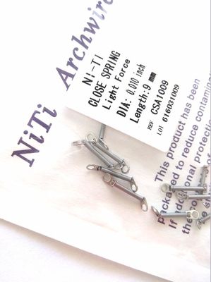 Shelf Life 3 Years Dental Orthodontic Open Coil Springs with 0.010&quot; / 0.012&quot; Diameter