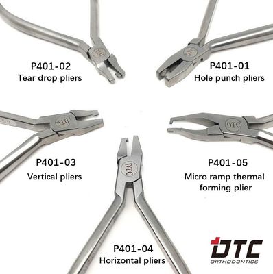 Stainless Steel DTC Orthodontic Dental Micro ramp thermal forming Clear Aligner pliers