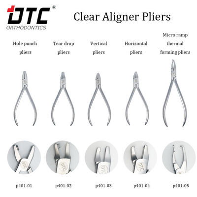 Stainless Steel DTC Orthodontic Dental Micro ramp thermal forming Clear Aligner pliers